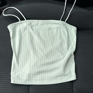 Forever 21 Light Green Ribbed Camisole